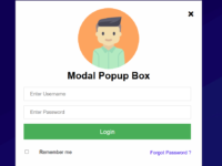 modal popup