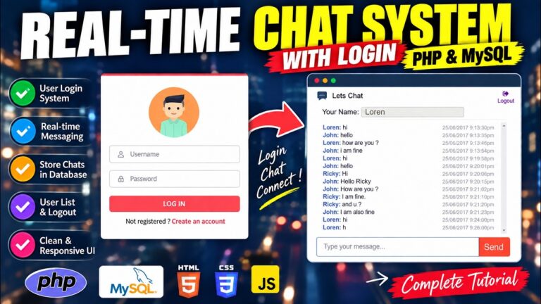 How To Create A Chat Box Using Ajax PHP jQuery HTML5