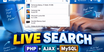 live search with PHP MySQL AJAX