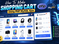 online shopping cart using PHP MySQL Ajax